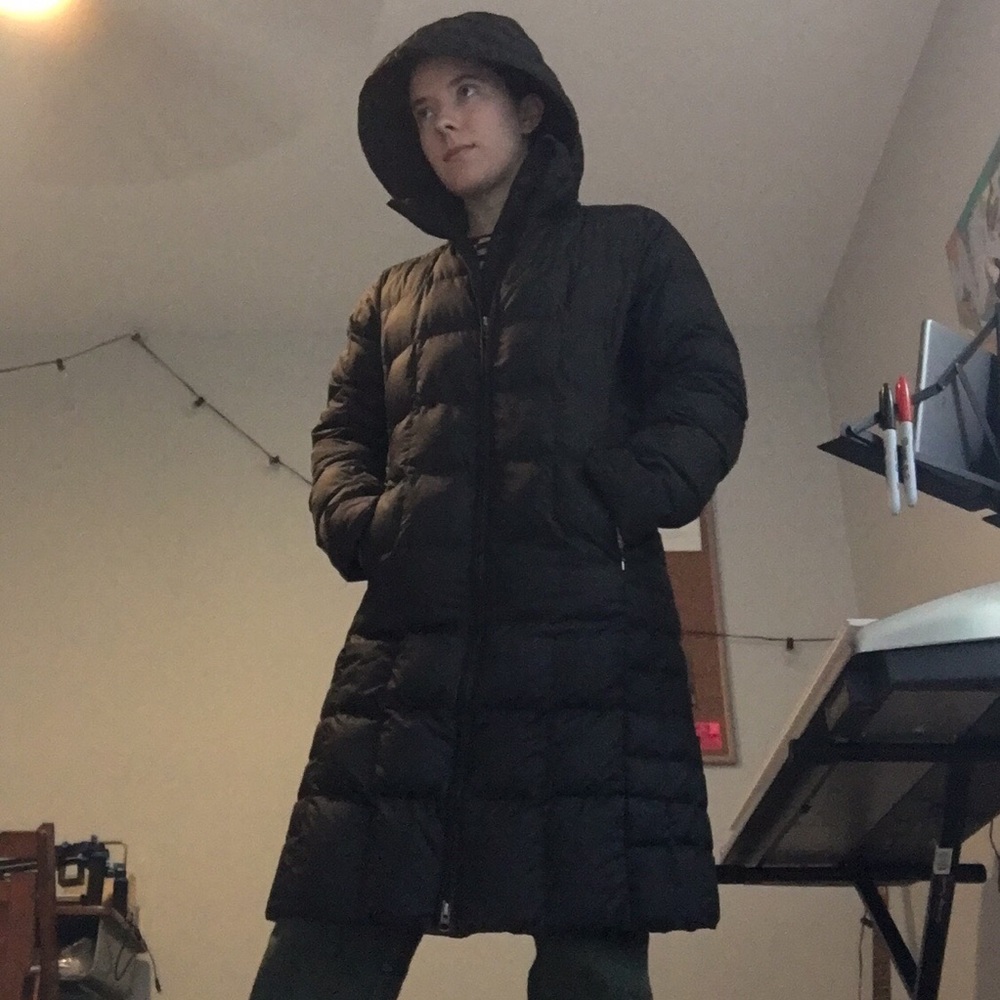 Patagonia Full Length Puffer Jacket with Hood Sz M